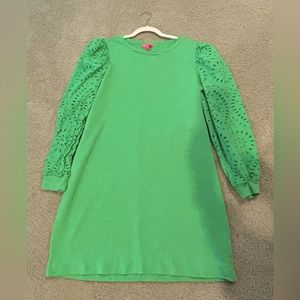 Lilly Pulitzer Jasona Eyelet Green Dress!